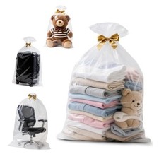Large Clear Plastic Storage Bags, 31" x 40" Food 31" x 40" 80cm x 100cm 5