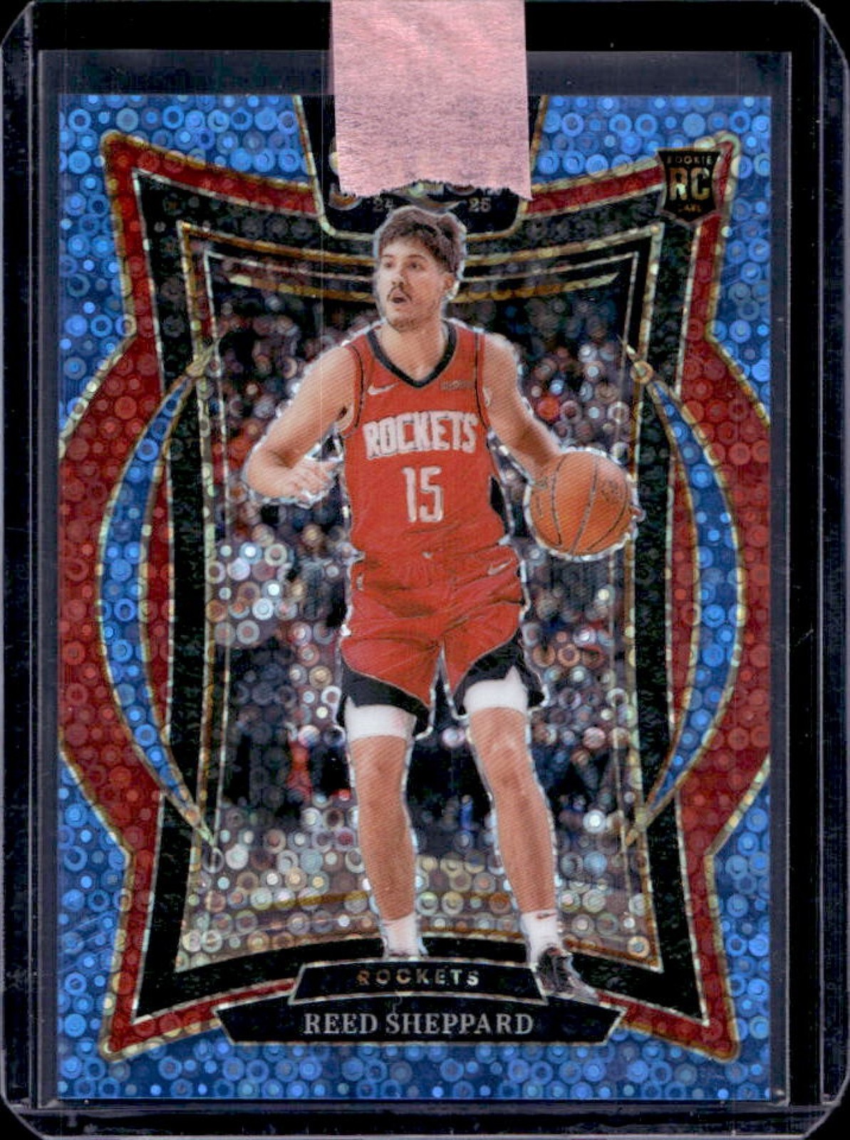 2024-25 Select Reed Sheppard Concourse RC Light Blue Disco Prizm #87/99 Rockets