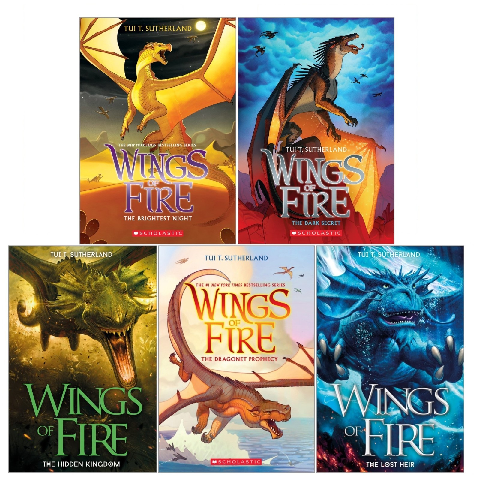 Wings Of Fire Series 5 Books Collection Set by Tui T. Sutherland Books 1-5 - Image 4
