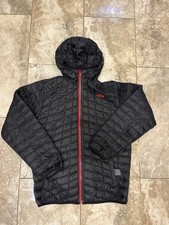 North Face Jacket Boys XL 18-20 Black Red Insulated Reversible Jacket Youth