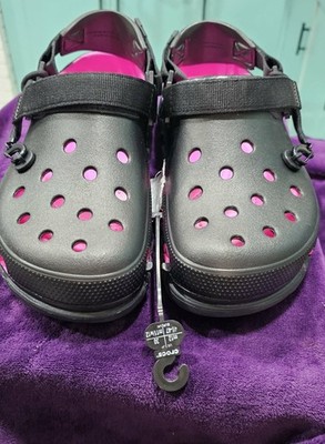 Post Malone x Crocs Duet Max Clog ll Men s 12 Black/Pink Limited Edition