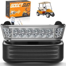 Club Car LED Headlight with Bumper, 12V Golf Cart LED Headlight for Club Car Pre