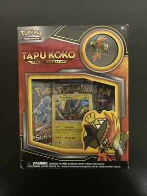 pokemon tcg tapu koko pin collection card game POKMON  The Games Corner you get Tapu Koko both as a fun collectors pin and as a never Tapu Koko Collection Box (Factory