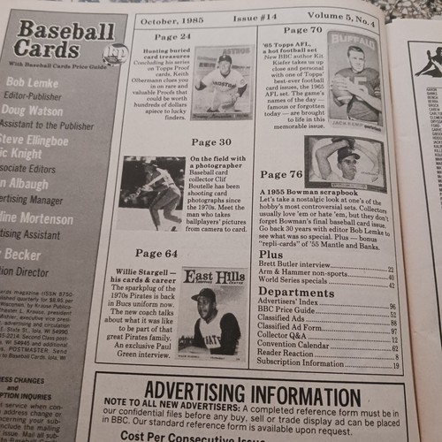 Baseball Cards Magazine With Baseball Cards Price Guide - Picture 5 of 5