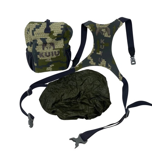 KUIU Large Binocular Harness Verde Camo Ultralight Hunting Chest Pack - READ!