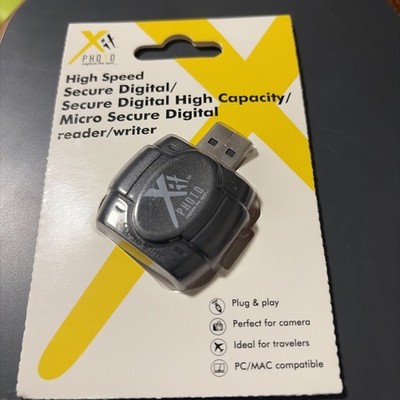 NEW Data Storage Card Reader Xit Hi-Speed SD SDHC Micro SD USB 2.0