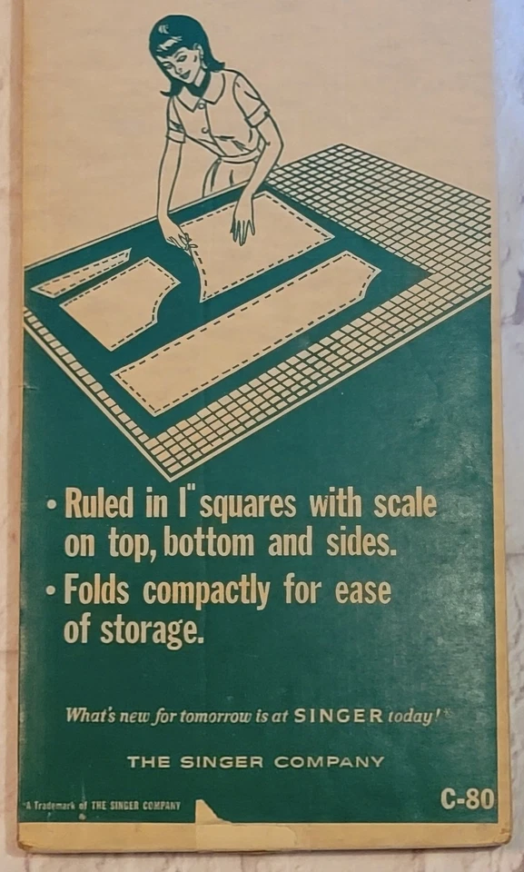 Tabla de cortar vintage SINGER C-80 40x72" Foto 3 de 4