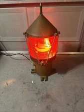 Authentic USCG Navigational Buoy Signal Marker Light Vintage Broken Glass