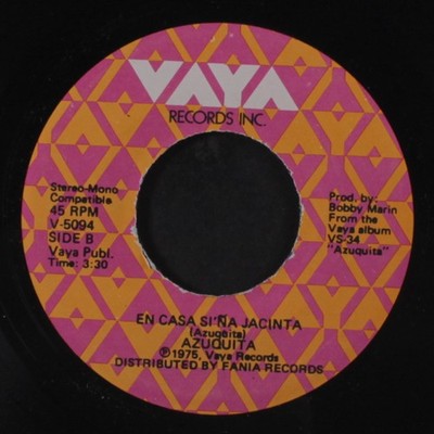AZUQUITA: en casa si na jacinta / el tranquilo VAYA 7'' Single 45 RPM