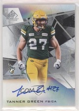 2021 SP Game Used Edition CFL Auto Tanner Green #A-TG Auto 8tn