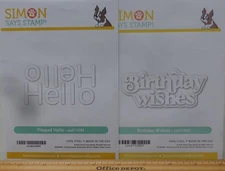 Simon Says: 2 Dies; Flipped Hello and Birthday Wishes; NEW