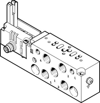 VMPA14-IC-AP-S-1 (8023667) Anschlussplatte Werkstoffhinweis:RoHS konform