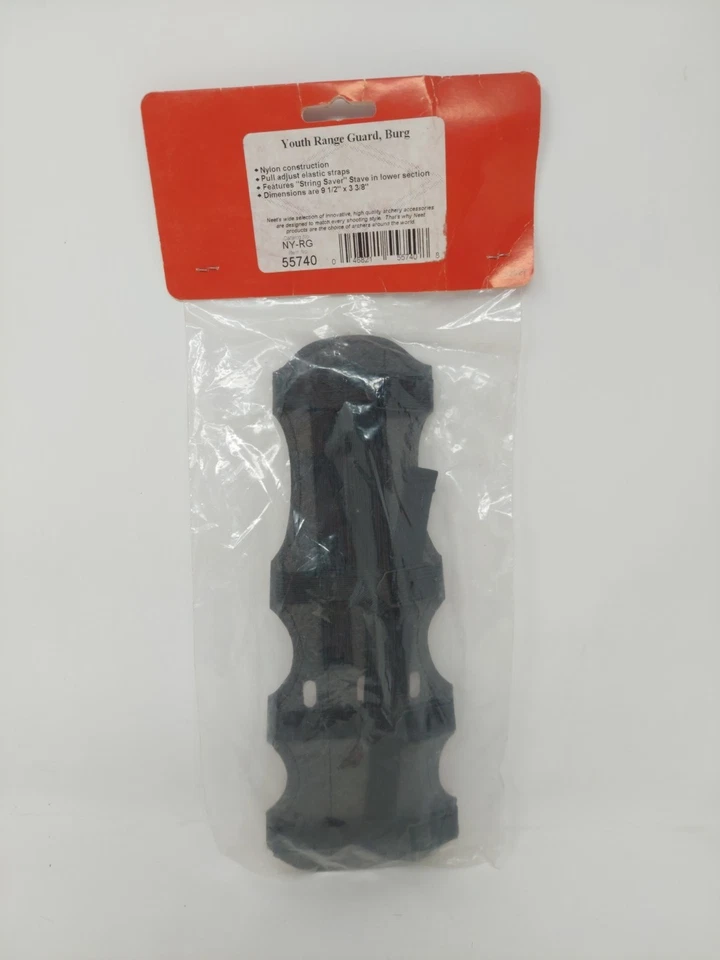 Neet Archery 9.5" Youth Range Arm Guard: Burgundy Red Nylon 55740 - Image 2 of 4