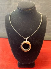 Charriol Triple Celtic Steel Cable Necklace with 18k Gold 16"