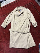 Burberry London Trench Coat Men Large Beige Long