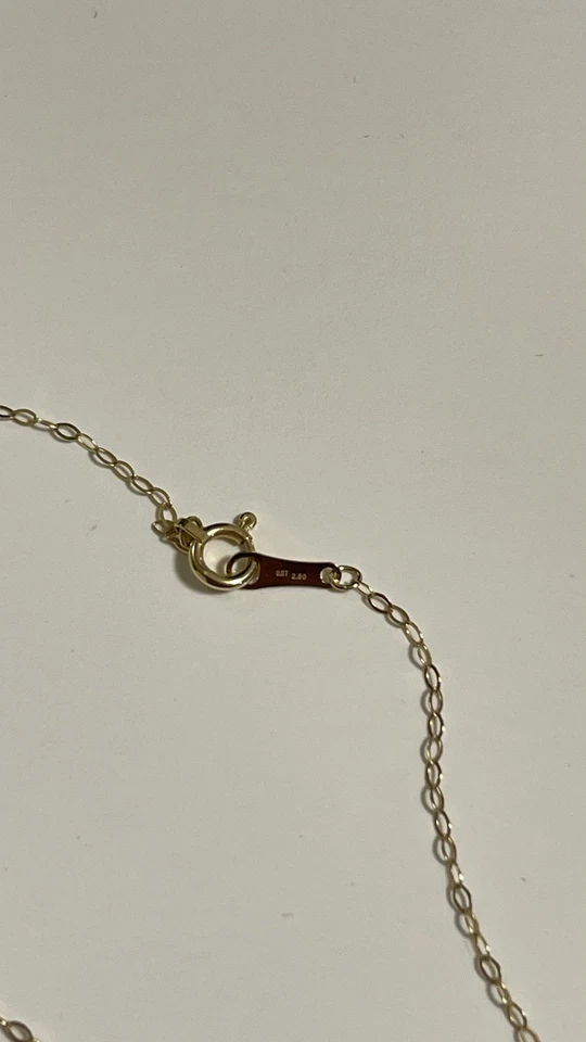 18K necklace with gem pendant (2 carats combined blue topaz,citrine,amethyst - Image 2 of 4