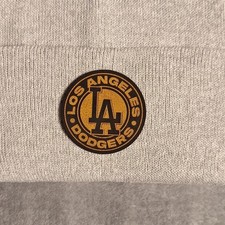 Dodgers Leather Round Patch MLB (Patch Only)