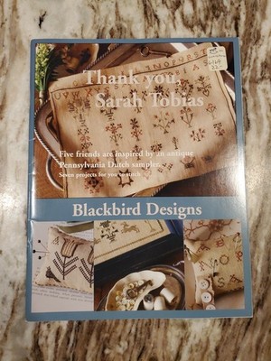 Blackbird Designs Cross Stitch Pattern Booklet - Thank You, Sarah Tobias