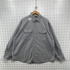 Vintage Five Brother Button Up Shirt Mens Gray Long Sleeve Chamois