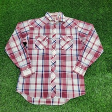 Vintage 90s LEE Hippie Pearl-Snap Shirt Medium 20x31 Western