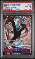 2025 ONE PIECE OP12-070 LEGACY OF THE MASTER ALTERNATE ART #070 SANJI - PSA 10