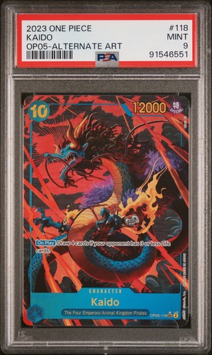 Kaido (Alternate Art) graded PSA 9 for sale on eBay