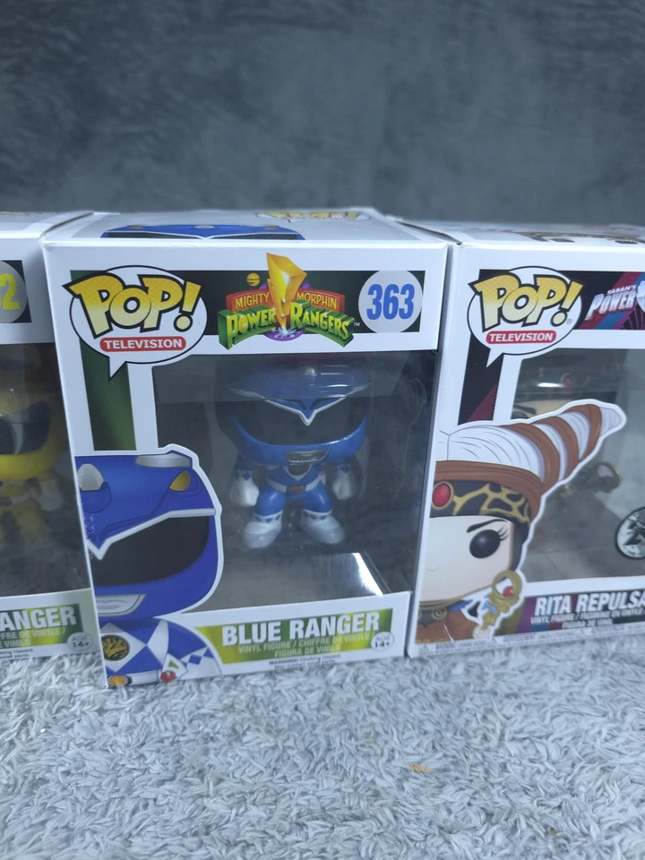 Funko Pop Power Rangers Green Yellow Blue Rita Repulsa Vinyl Figure Set 360 362 - Image 4 of 4