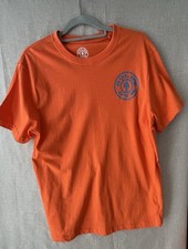 Image of NEW Golds Gym Mens Medium Basic Left Chest Cotton T-Shirt in Orange