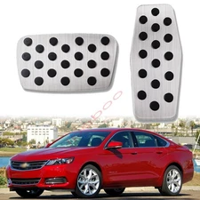 Accelerator Gas Pedal Brake Pedal Alloy Non-Slip Cover For Chevy Impala AT 15-20