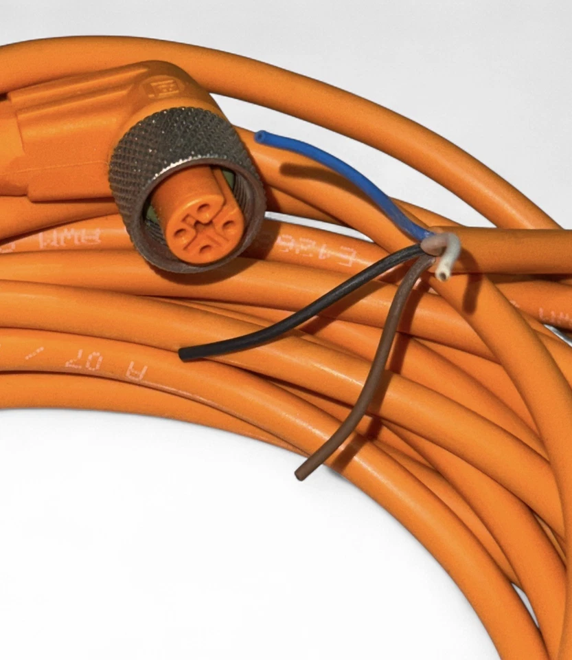 SICK M12 Sensor Cable 4-Pin 5Metre/300Volt Orange PVC Industrial Automation - Image 2 of 3