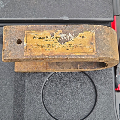 Weston Electric Bar-Type Current Transformer Model 137 No.184 1:1 5A 50-60Hz