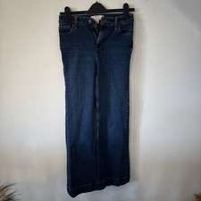 Women’s White Stuff Blue Flare Jeans Size 6R 34R UK