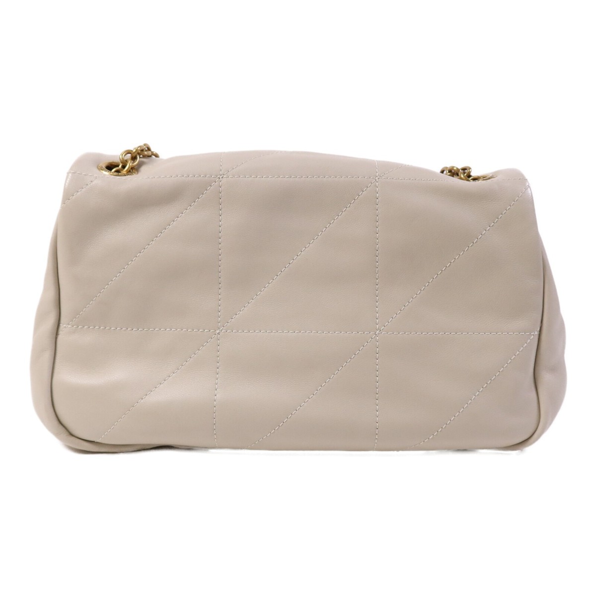 SAINT LAURENT GHW Jamie4.0 Shoulder Bag Lambskin Leather White | eBay