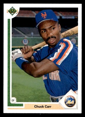 1991 Upper Deck - Chuck Carr #514 (RC) Baseball Sports Card Raw Trading Card