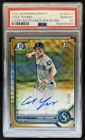 2022 Bowman Draft Cole Young Chrome Auto Gold Wave Refractor 1st #/50 PSA 10