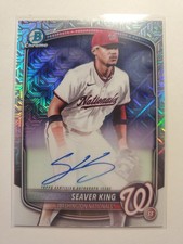 2025 Bowman Chrome - Mega Box Chrome Prospect Mojo Autographs Seaver King...