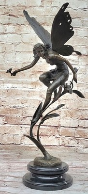 Fairy Elf Tinkerbell Sculpture Modern art bronze Winged Angel statue bronze