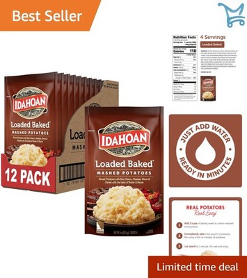 Loaded Baked Mashed Potatoes Gluten-Free Idaho Potatoes 4 Servings Pack of 12
