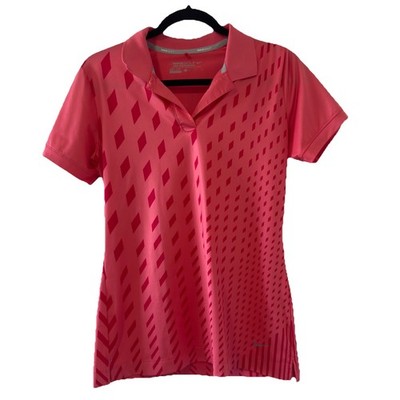 Nike golf tour performance dry fit polo women s Small coral Virginia golf club
