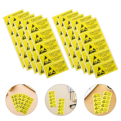 50 Pcs Statisches Schutzschild Elektrostatische Aufkleber Warnaufkleber