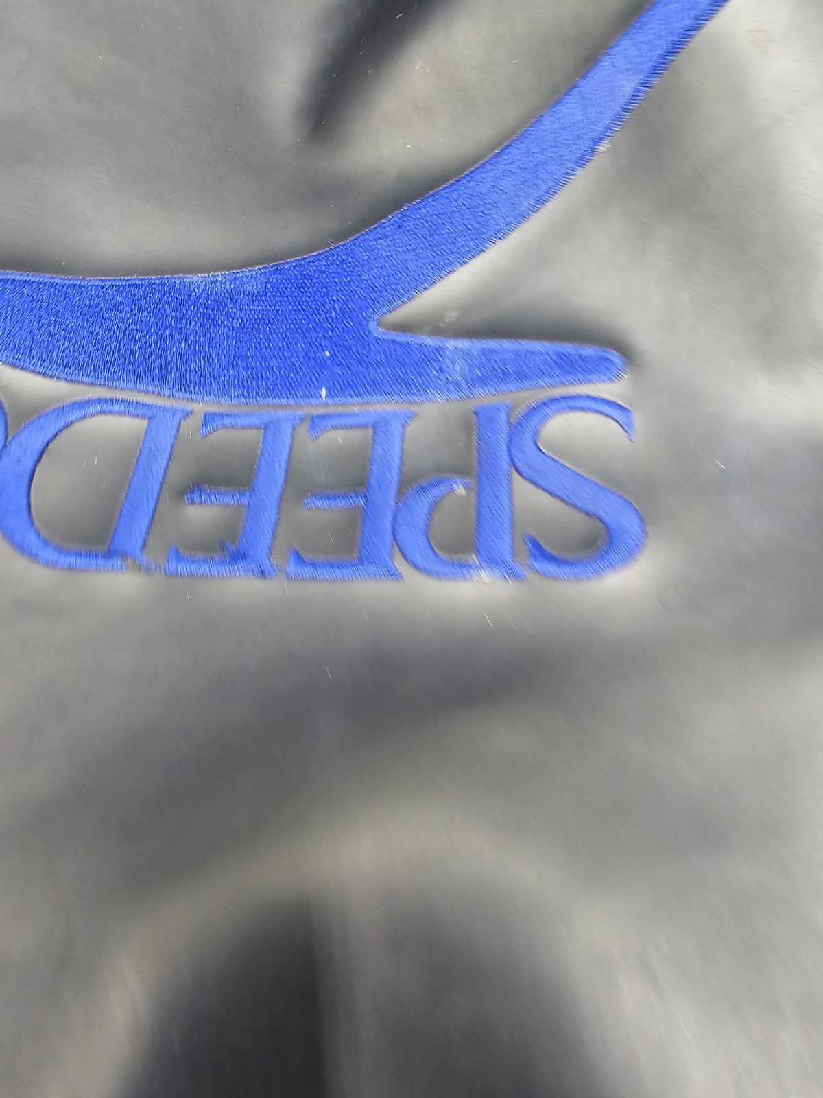 Vintage 90s  Speedo Large Blue Backpack Book Bag Swim Bag Sports Tribal Straps