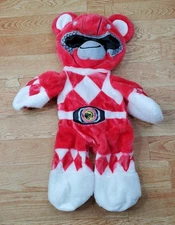 Power Rangers Red Ranger Plush Unstuffed Limited Edition 2017 Build A Bear