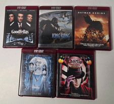 Lot of 5 Assorted HD DVD Movies GoodFellas King Kong Batman Begins Corpse Bride 