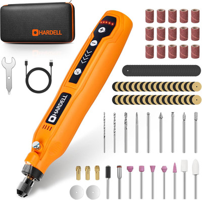 Mini Cordless Rotary Tool, 5-Speed and USB Charging Rotary Tool Kit with 69 Acce