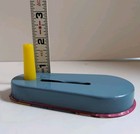 Vintage US Metal Toy Tin Noise Maker New Years Blue Green Yellow Fair Condition — photo 7