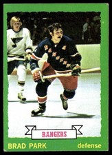 1973-74 Topps Hockey Card Brad Park New York Rangers #165 G-VG