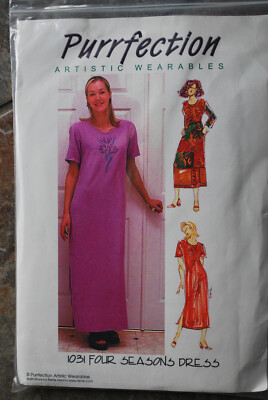 PURRFECTION ARTISTIC WEARABLES FOUR SEASONS DRESS PATTERN XS - 5XL NEW & UNCUT