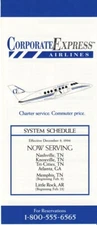 Corporate Express timetable 1996/12/09