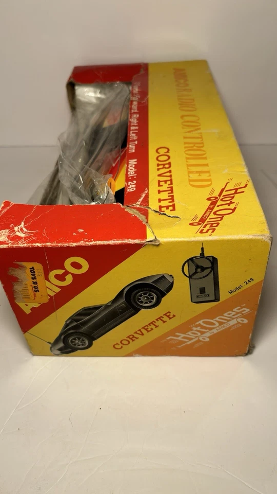 Modelo Corvette Vette negro radiocontrolado Amico 1979 vintage + caja #249 Foto 2 de 4