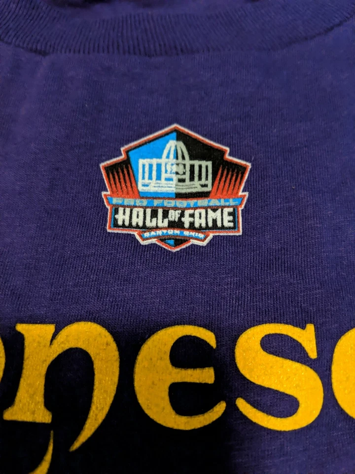 NFL Minnesota Vikings 10 Tarkenton Medium Purple T-shirt - Image 4 of 4